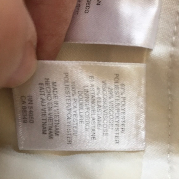 Fully lined white slacks - Picture 4 of 6